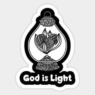 God is light Sticker